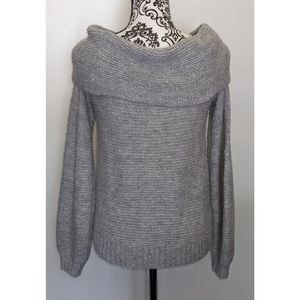 American Eagle | Gray Off The Shoulder Sweater